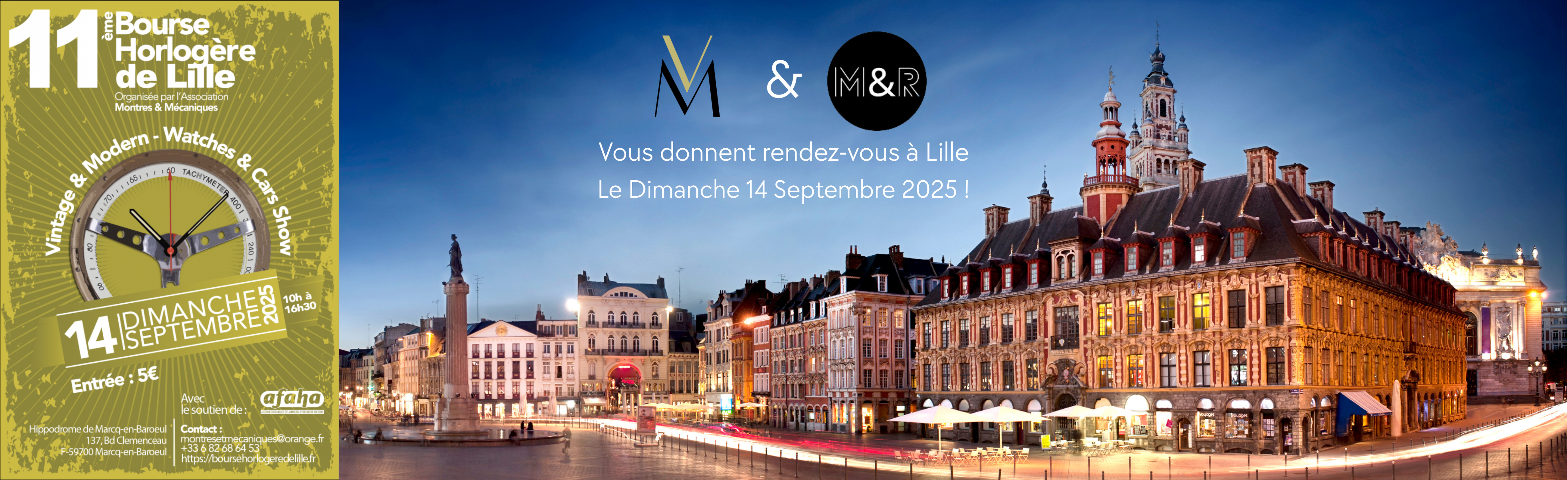 Venez nous rencontrer à la 11ème bourse horlogère de Lille !
